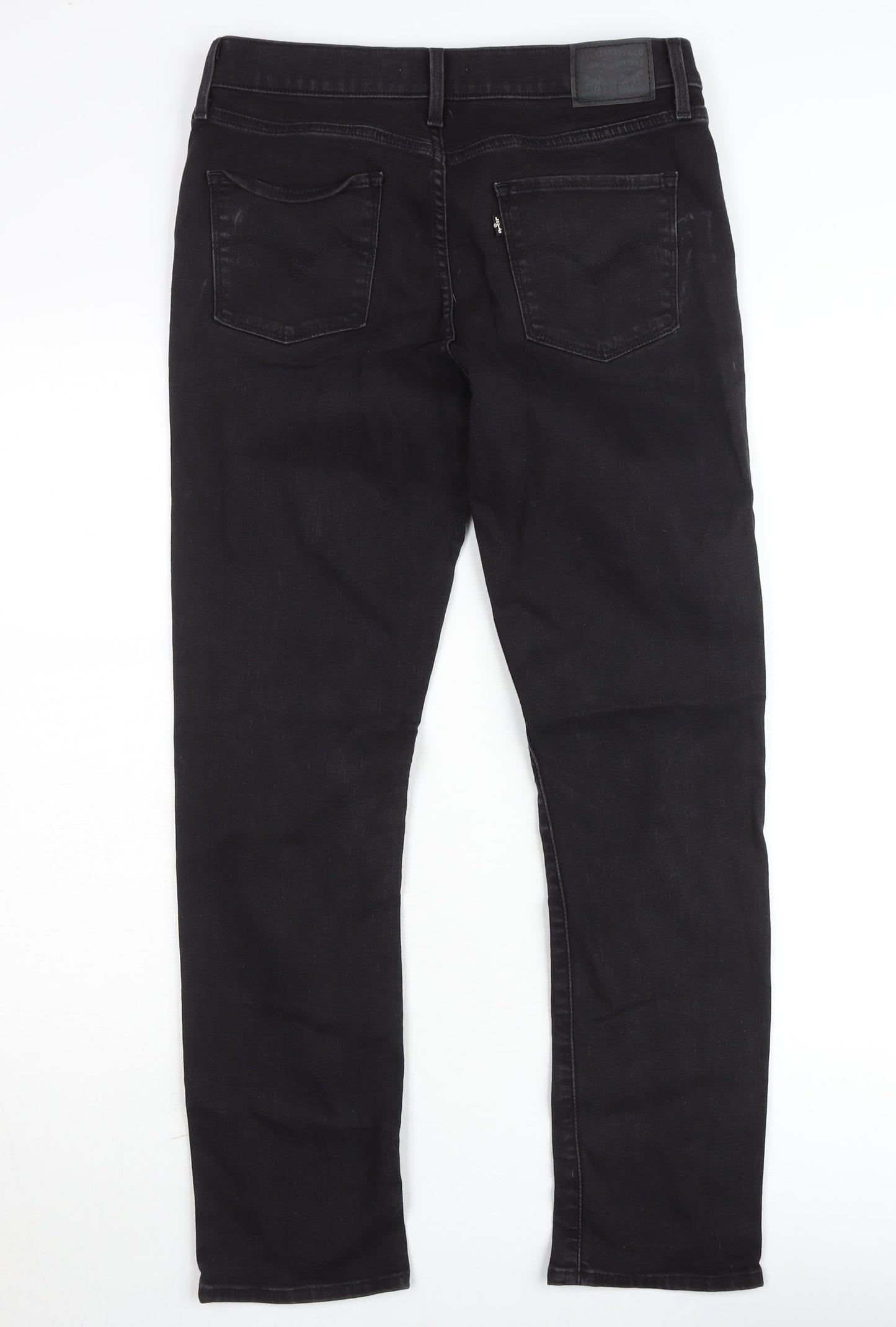 Levi's Womens Black 312 Shaping Slim Jeans Size 12 Regular Denim