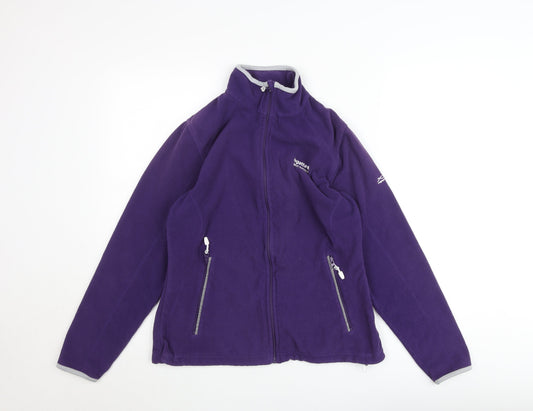 Regatta Women's Purple Fleece Full Zip Outdoor Jacket UK 14