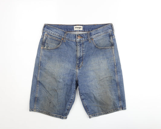 Wrangler Men's Blue Denim 5-Pocket Regular Fit Shorts Size 32