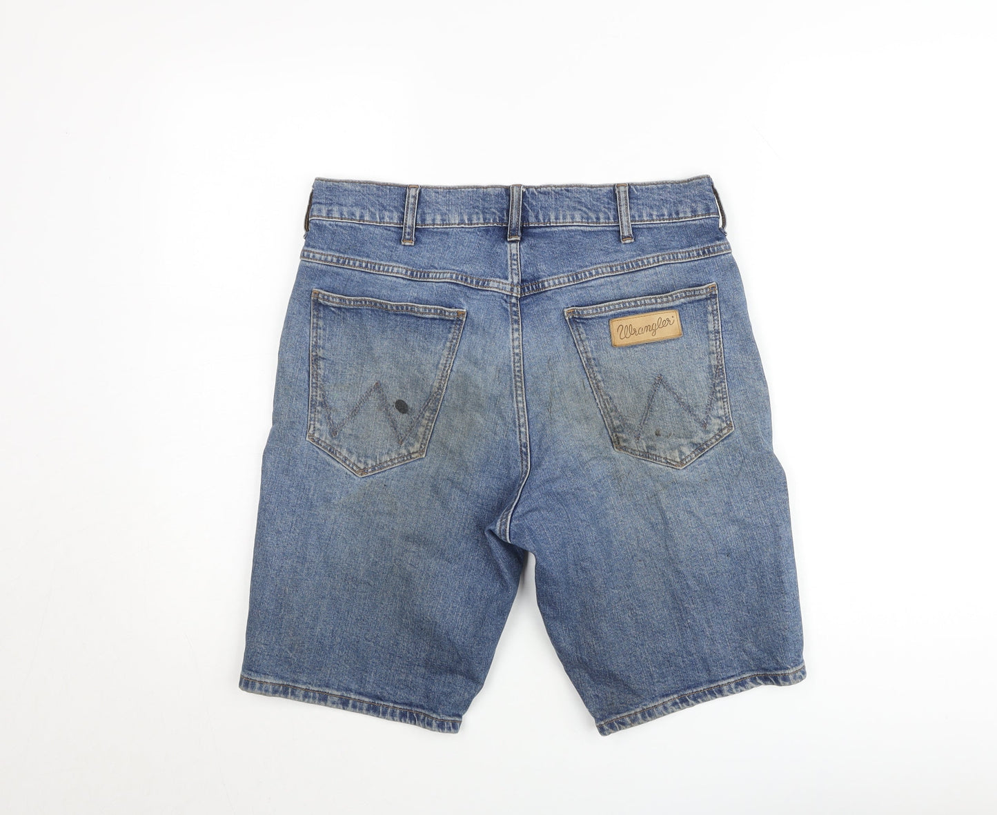 Wrangler Men's Blue Denim 5-Pocket Regular Fit Shorts Size 32