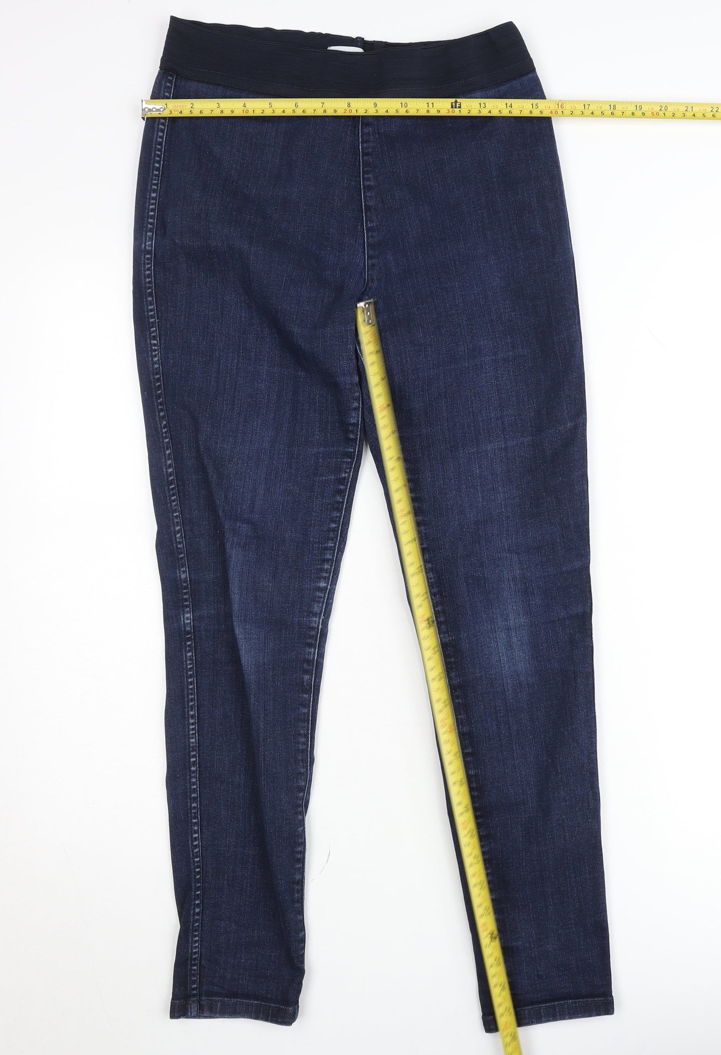 Gallery Women Blue Size 14 Skinny Denim Jeggings