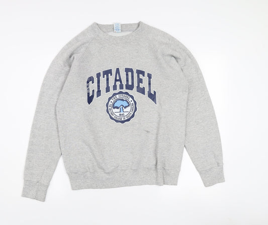 Soffe Sweats Women's Grey L Pullover Sweatshirt The Citadel Graphic