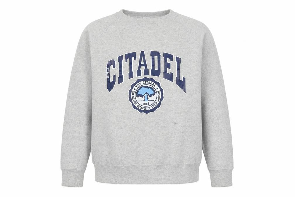 Soffe Sweats Women's Grey L Pullover Sweatshirt The Citadel Graphic