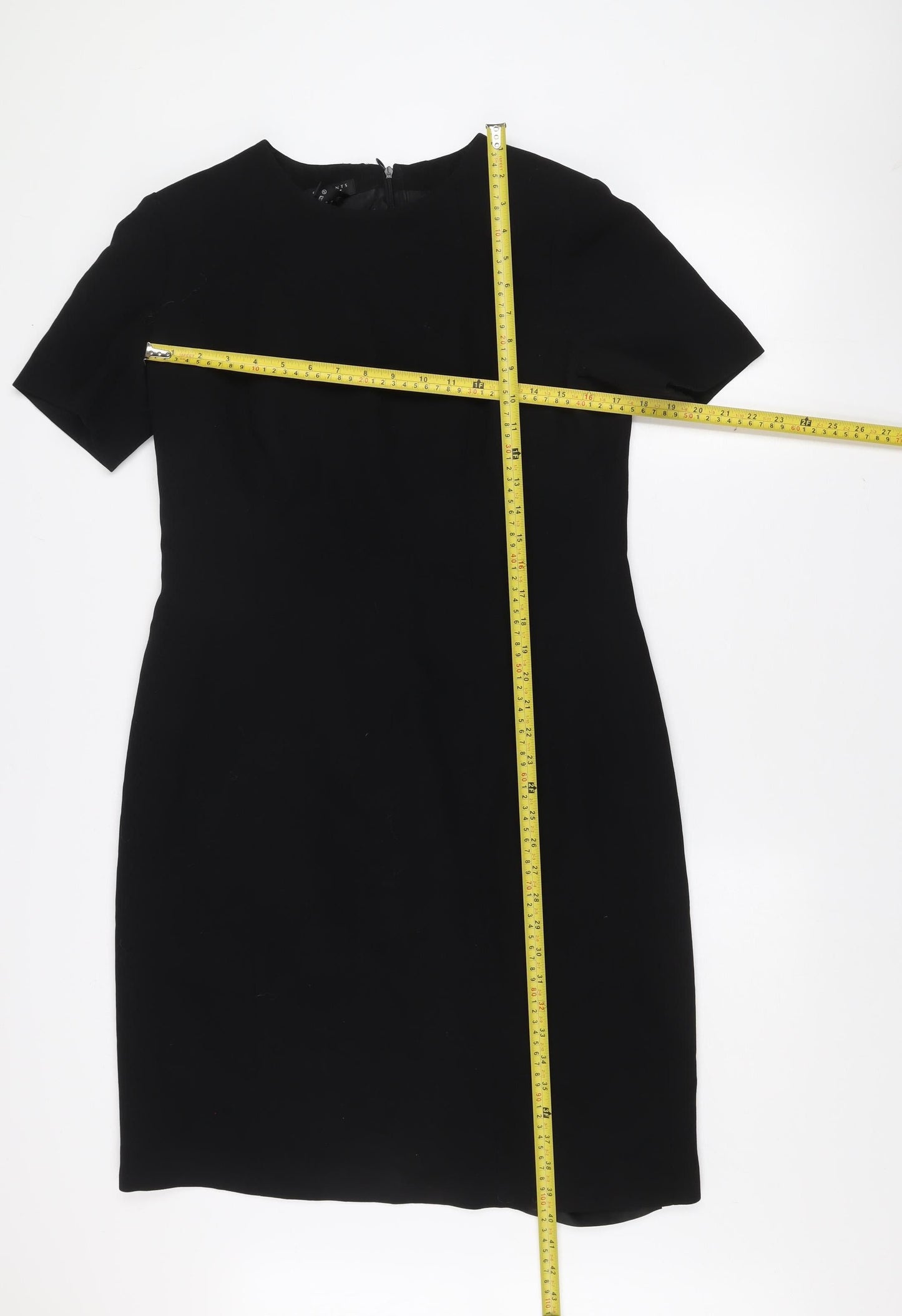 Escada Elements Women's Black Wool Sheath Dress Size 8