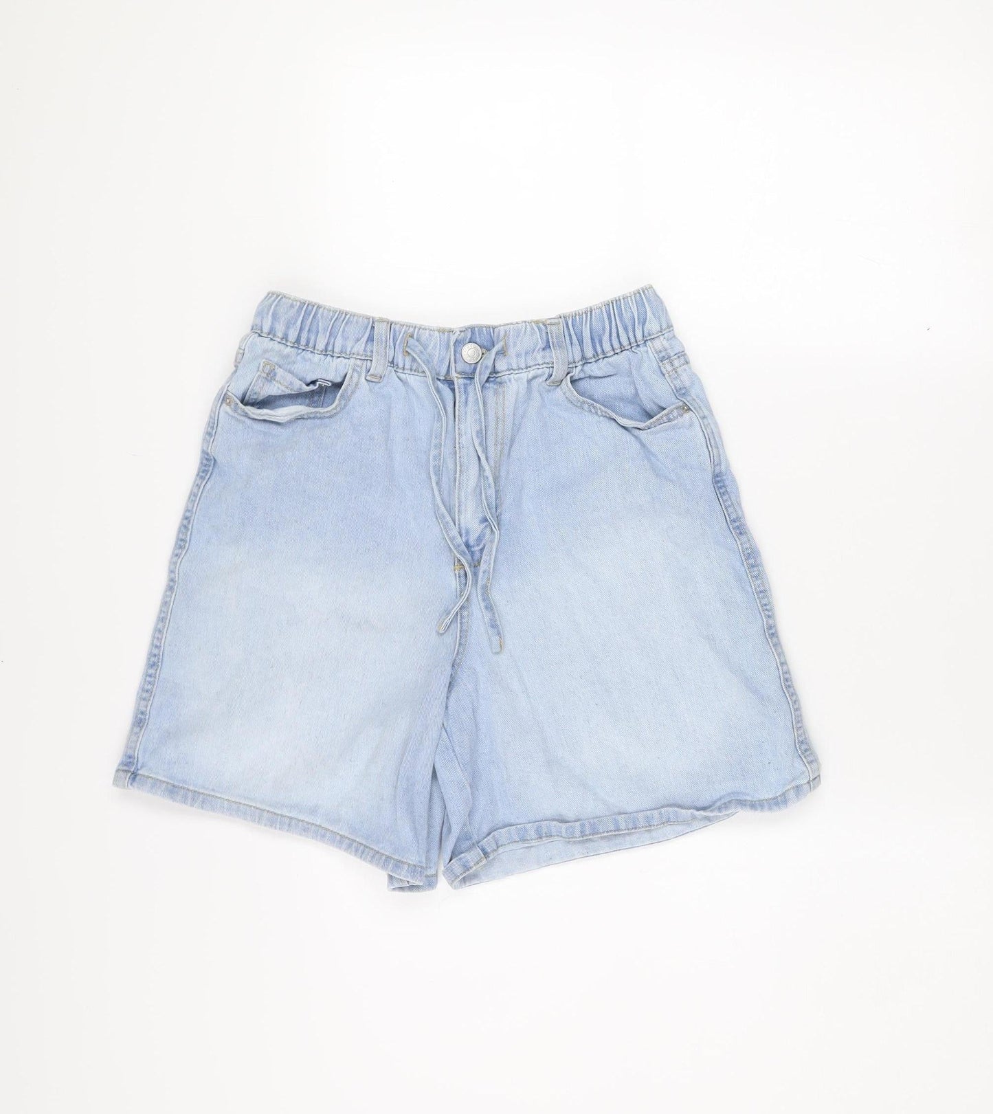 Denim Co Womens Blue Size 10 Chino Denim Shorts