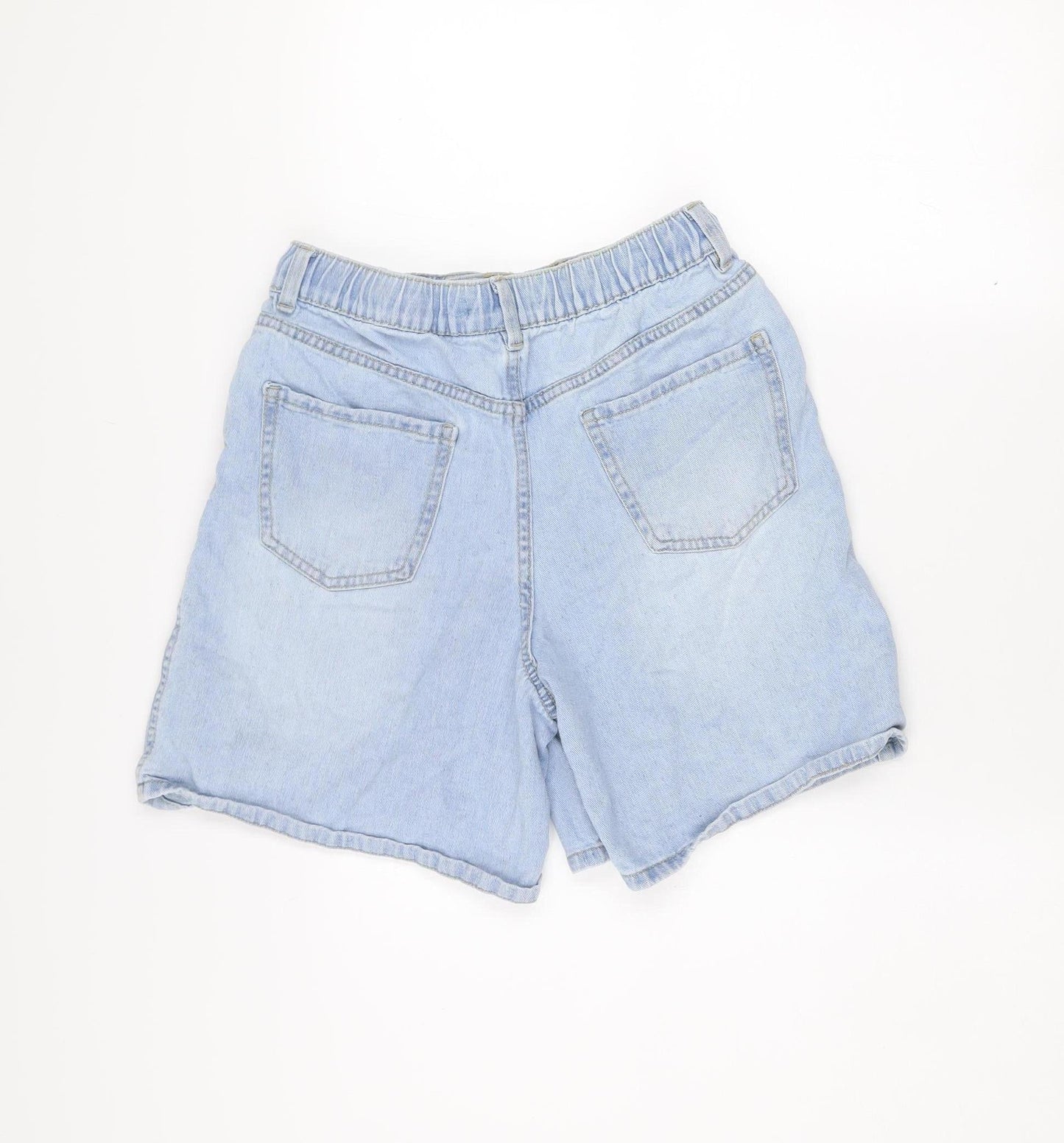 Denim Co Womens Blue Size 10 Chino Denim Shorts