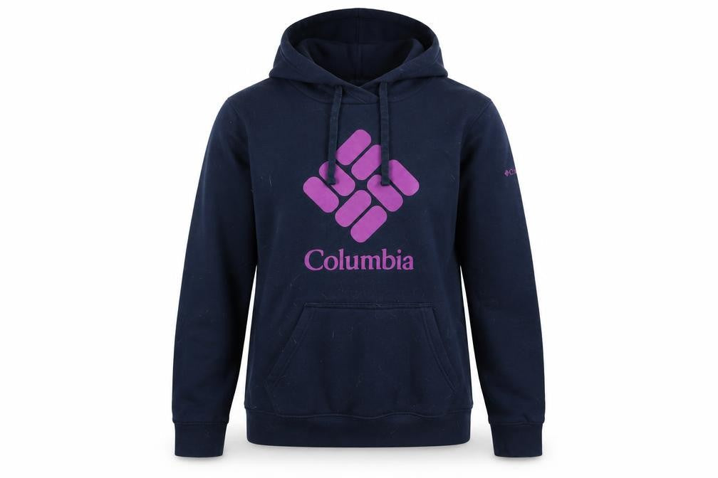 Womens UK S Regular Columbia Blue Pullover Hoodie