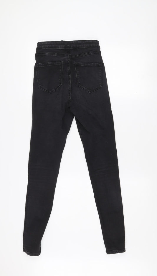 Denim & Co Womens Black Skinny Jeans Size 10 Stretch Mid Rise