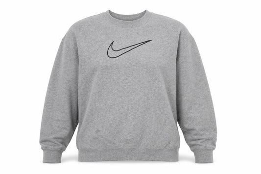Womens UK L Regular Nike Grey Pullover Sweatshirt