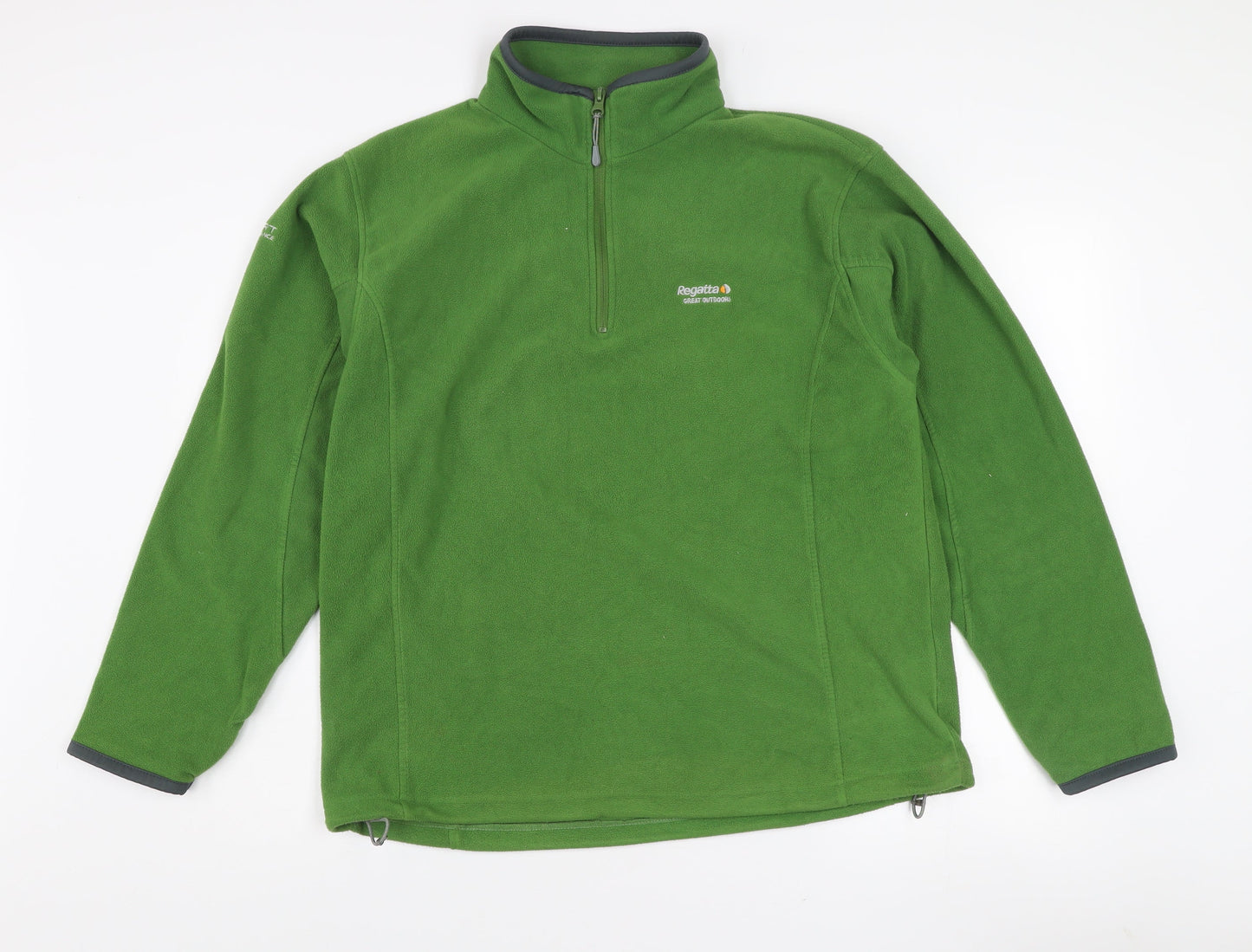 Regatta Men's Green Fleece 1/2 Zip Pullover Sweatshirt L