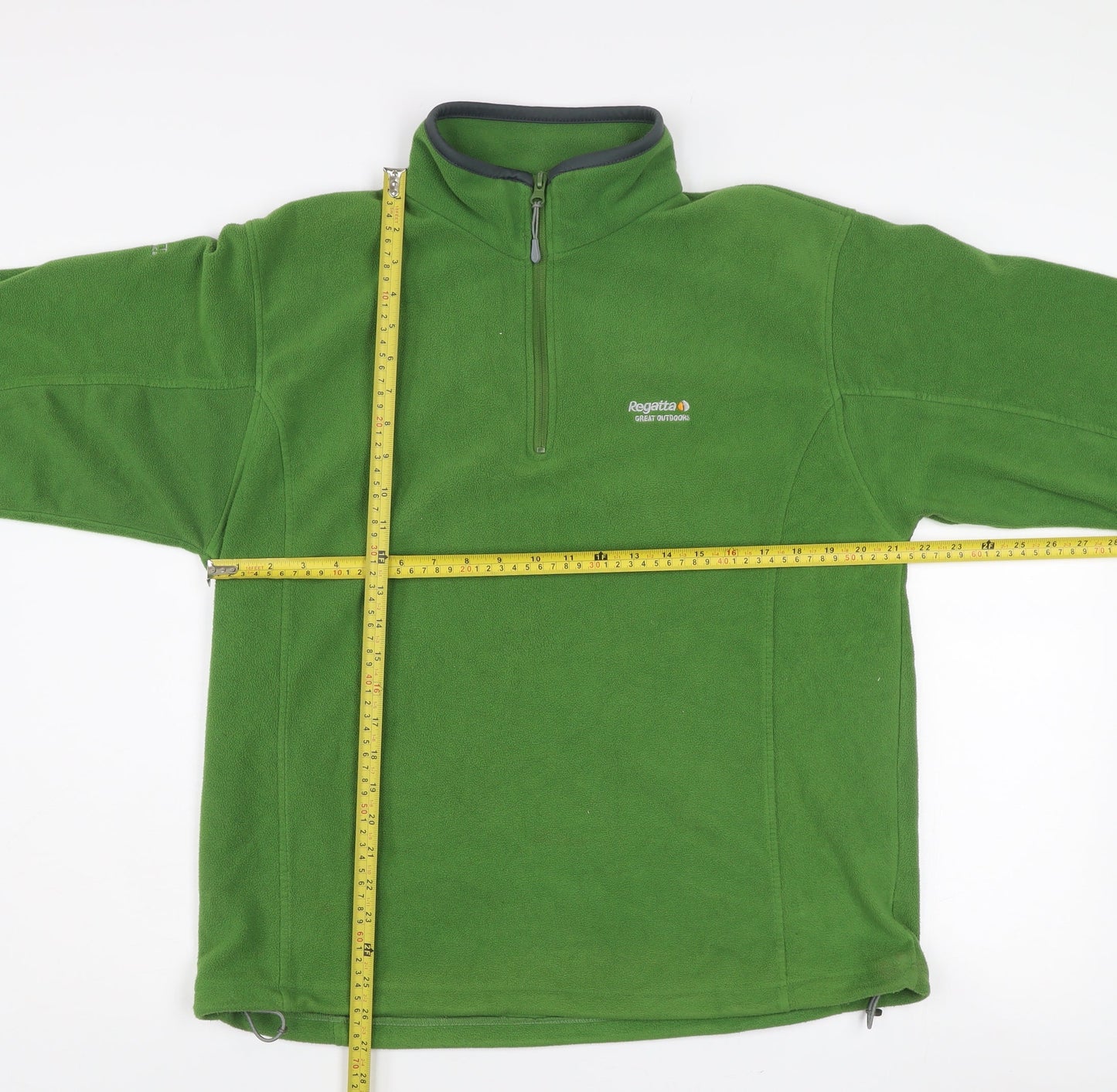 Regatta Men's Green Fleece 1/2 Zip Pullover Sweatshirt L