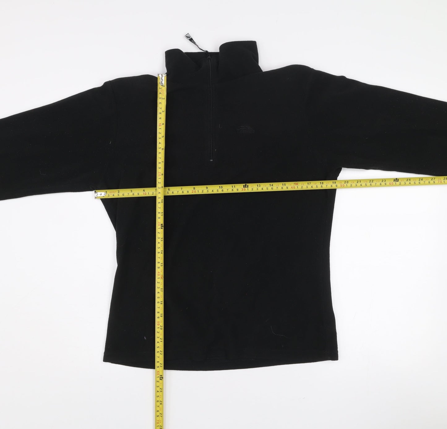 Trespass Women Black Fleece Pullover Sweatshirt Medium 1/2 Zip Warm Winter Top