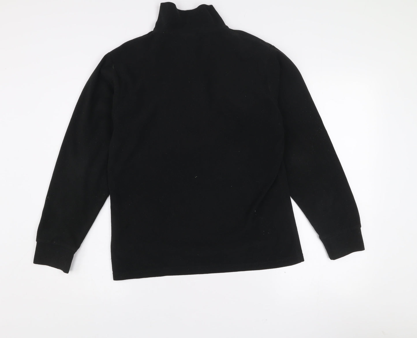 Trespass Women Black Fleece Pullover Sweatshirt Medium 1/2 Zip Warm Winter Top