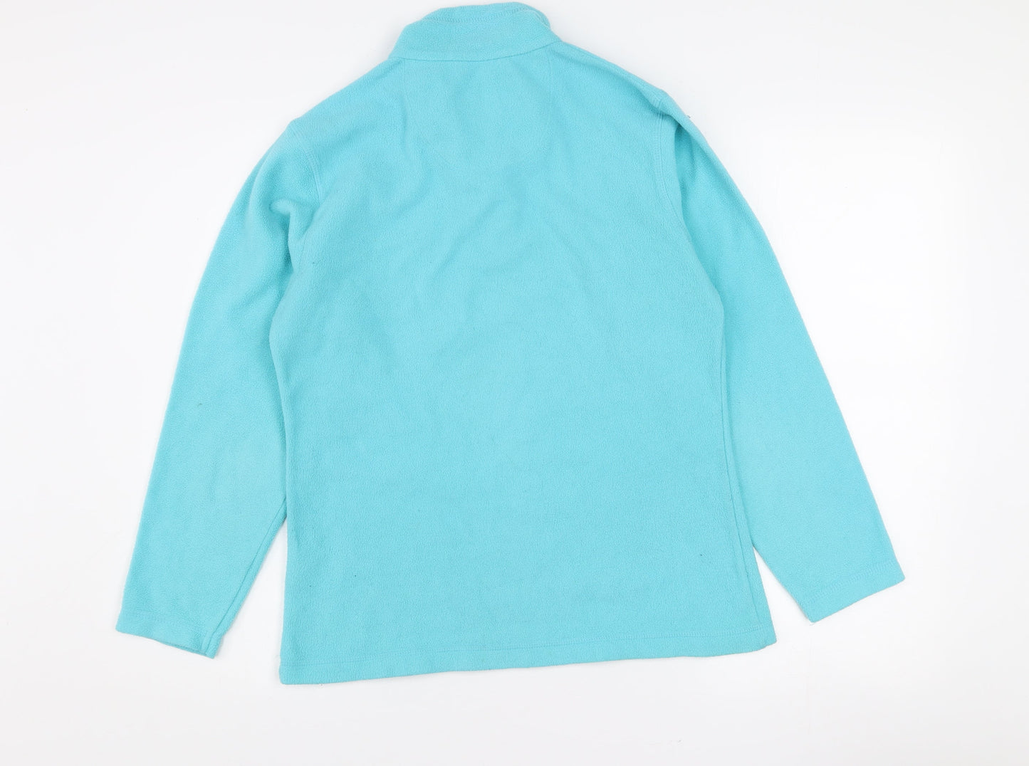 Regatta Women's Blue Fleece 1/2 Zip Pullover UK 10 Outdoor Sweatshirt