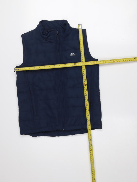 Trespass Boys Blue Padded Bodywarmer Waistcoat 11-12 Years Insulated Zip