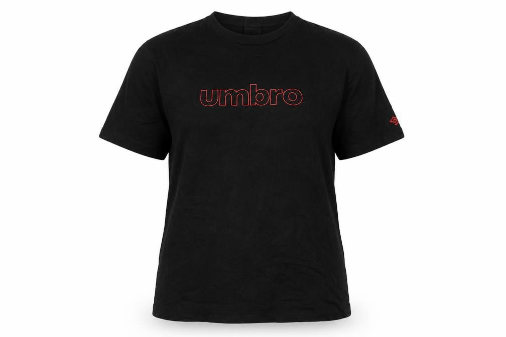 Womens UK Size XL Umbro Black Cotton T-Shirt