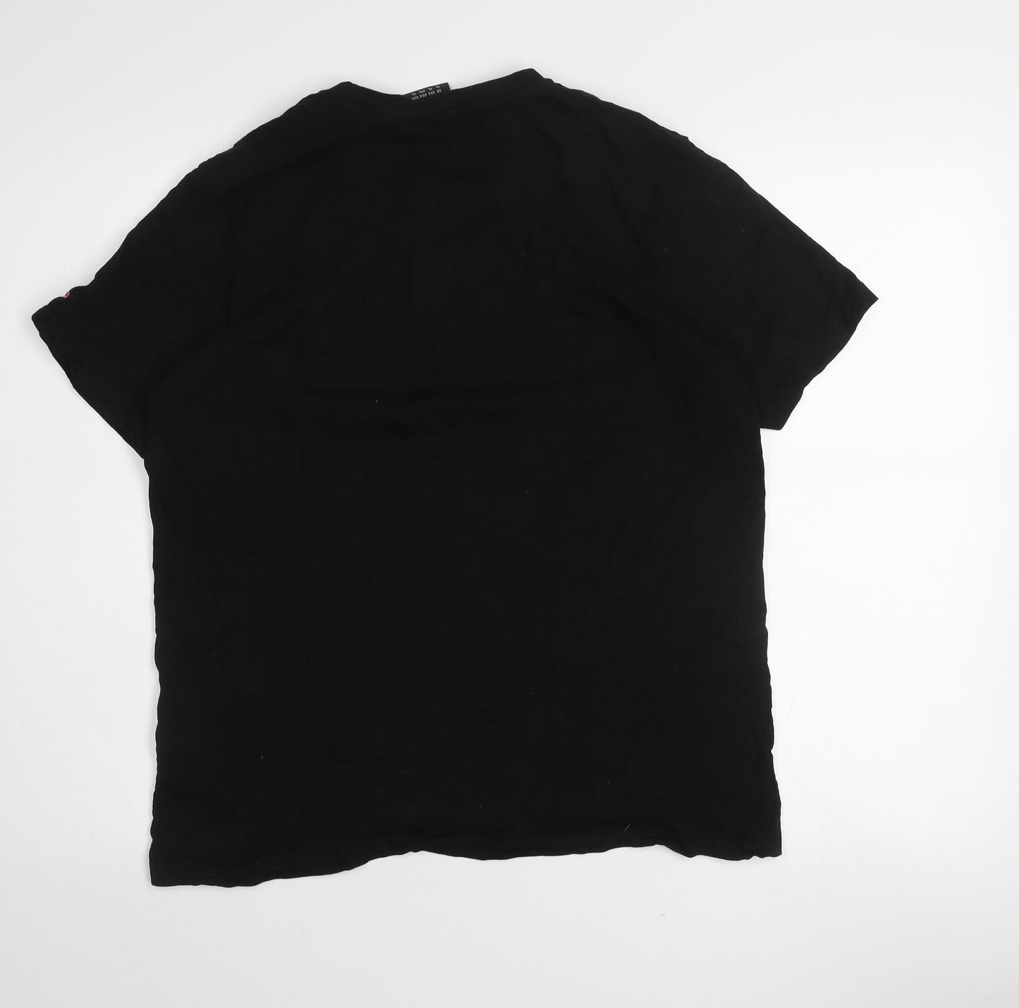 Umbro Women Black XL Basic Sports T-Shirt Short Sleeve Crew Neck