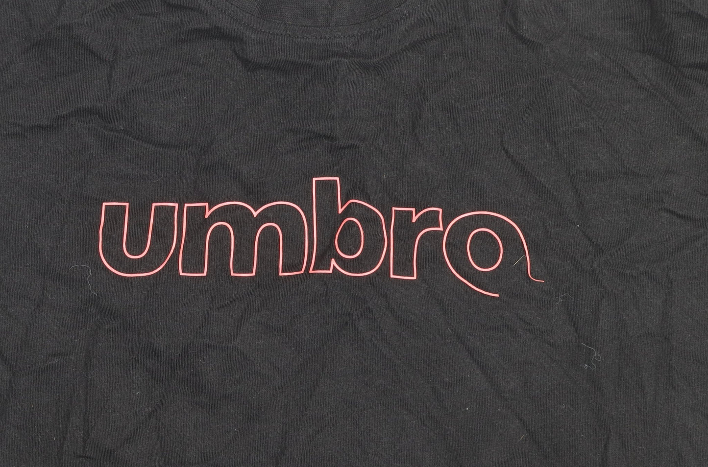 Umbro Women Black XL Basic Sports T-Shirt Short Sleeve Crew Neck