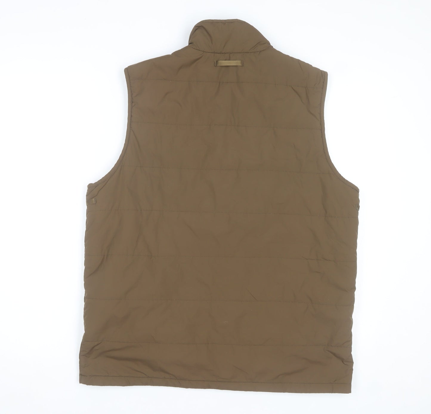 Lands' End Men's Brown M 38in Padded Bodywarmer Waistcoat