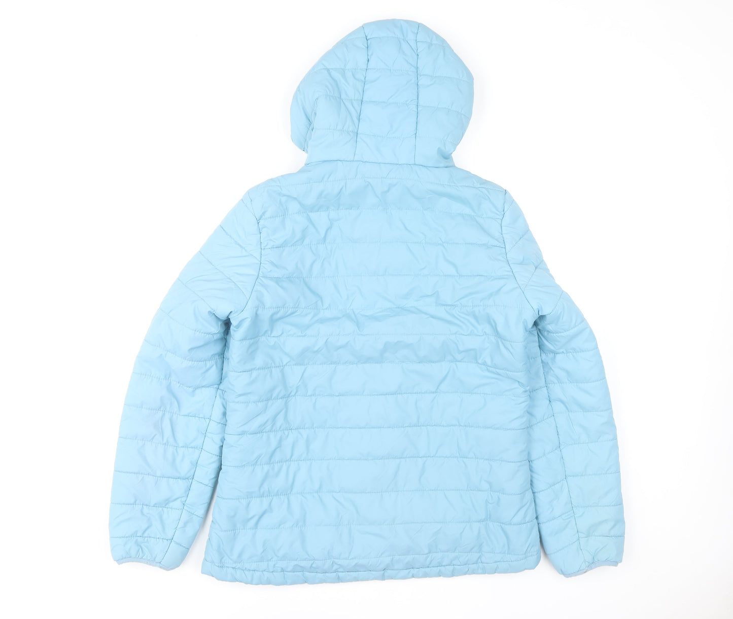 Peter Storm Womens Blue Size 10 Quilted Hooded Puffer Jacket
