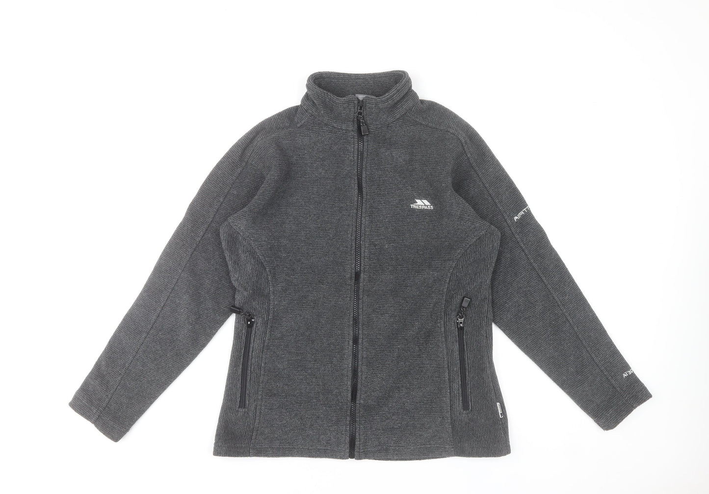 Trespass Men's Grey Full Zip Fleece Jacket Size S Outdoor Casual