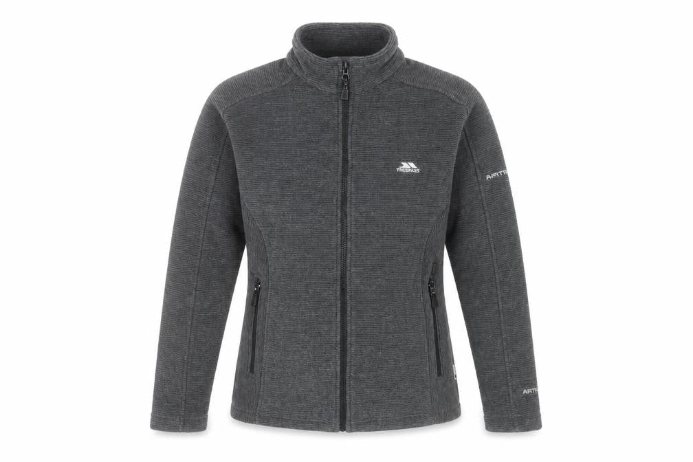 Trespass Men's Grey Full Zip Fleece Jacket Size S Outdoor Casual