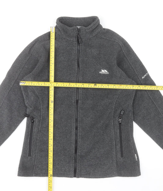 Trespass Men's Grey Full Zip Fleece Jacket Size S Outdoor Casual