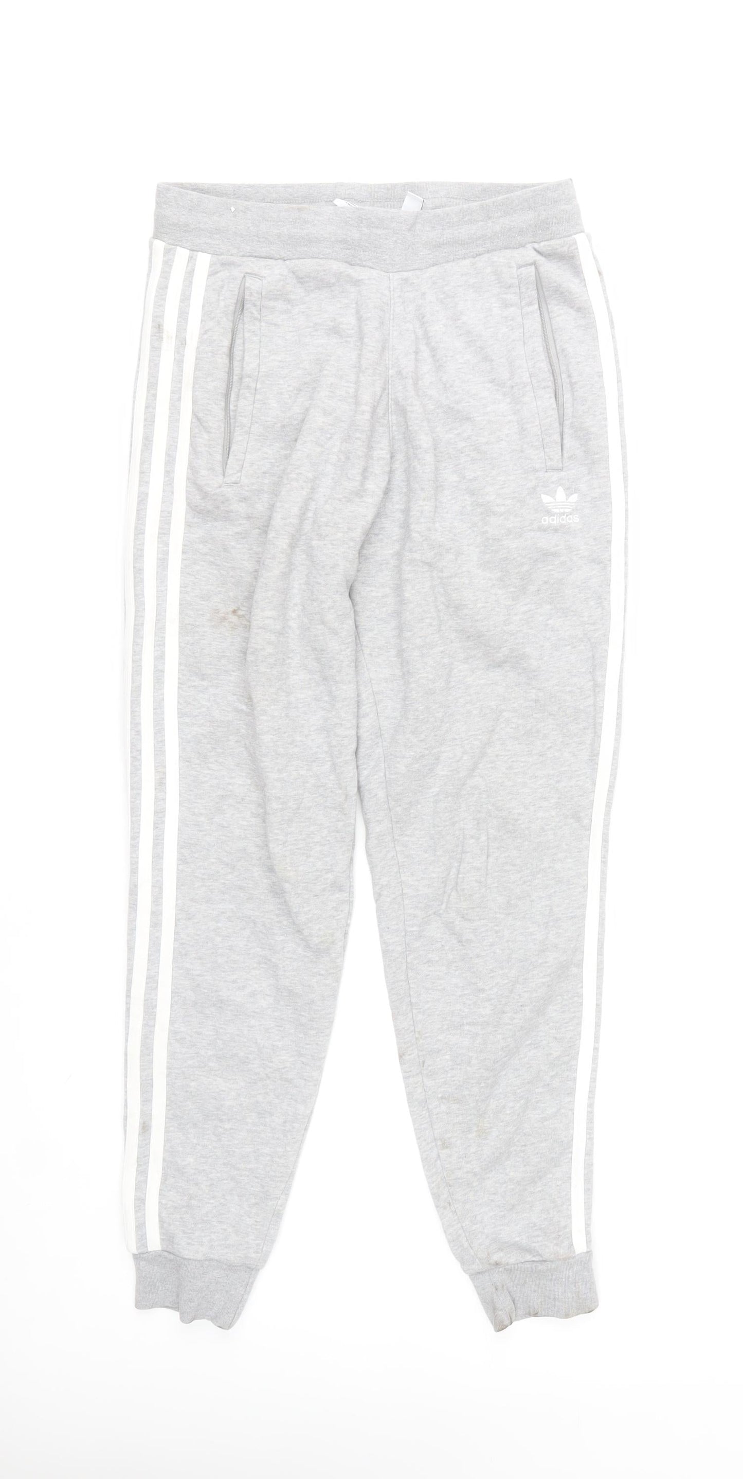 Adidas Mens Grey Jogger Sweatpants Size S Elastic Waist Casual