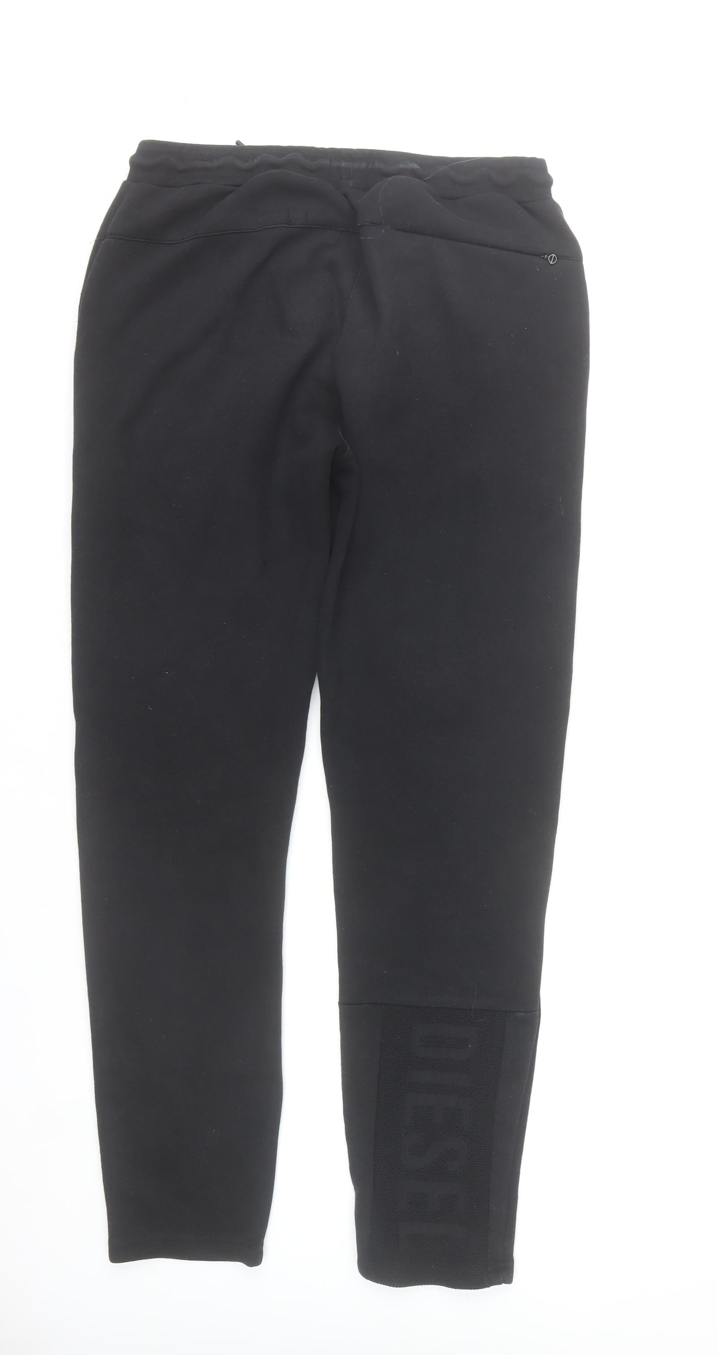 Diesel Men's Black Jogger Sweatpants M Regular Fit Cotton Blend