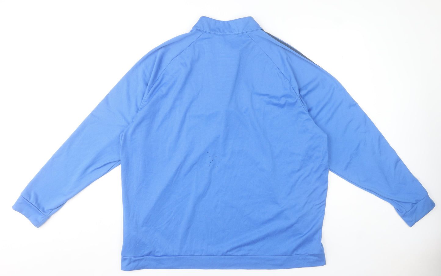 Adidas Men’s Blue 2XL 1/4 Zip Mock Neck Sports Sweatshirt