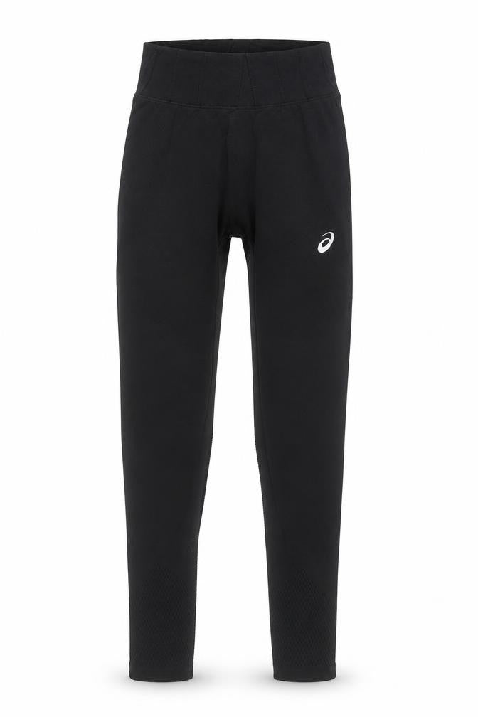 Front view of Asics Women's Black S Slim Fit Leggings Running & Gym Activewear