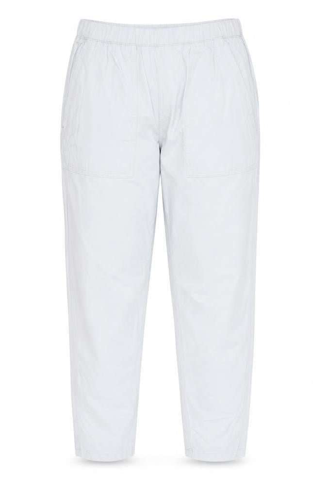 Front view of Dunnes Women's Grey Cargo Cotton Blend Elastic Waist Trousers XS