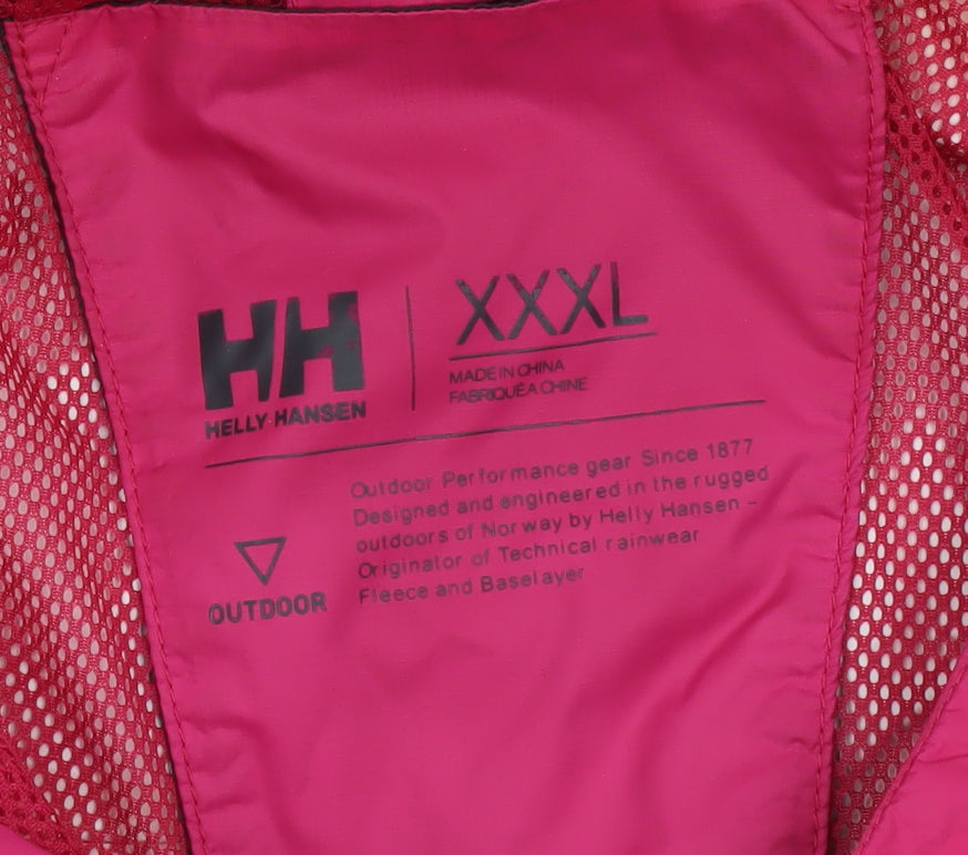Helly Hansen Women's Pink 3XL Waterproof Hooded Rain Jacket