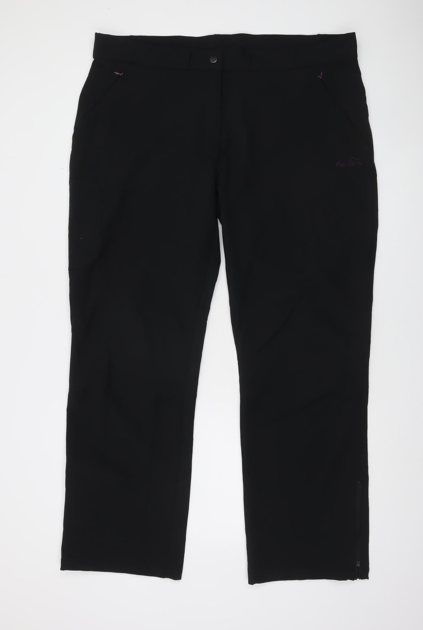 Peter Storm Women’s Black Stretch Outdoor Trousers Size 20