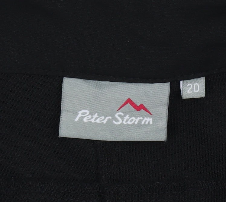 Peter Storm Women’s Black Stretch Outdoor Trousers Size 20