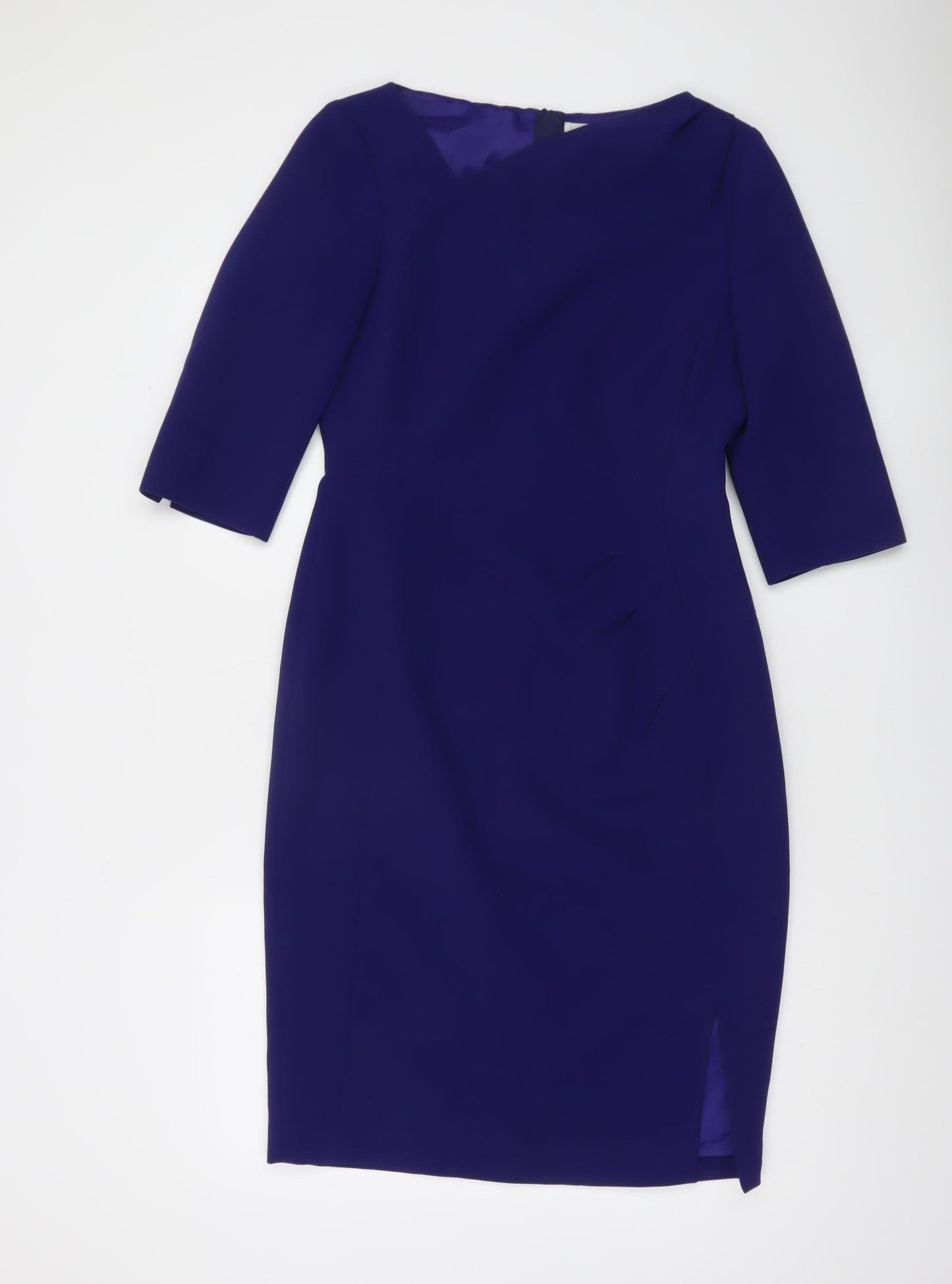 L.K. Bennett Women’s Blue Knee Length Sheath Dress UK 10
