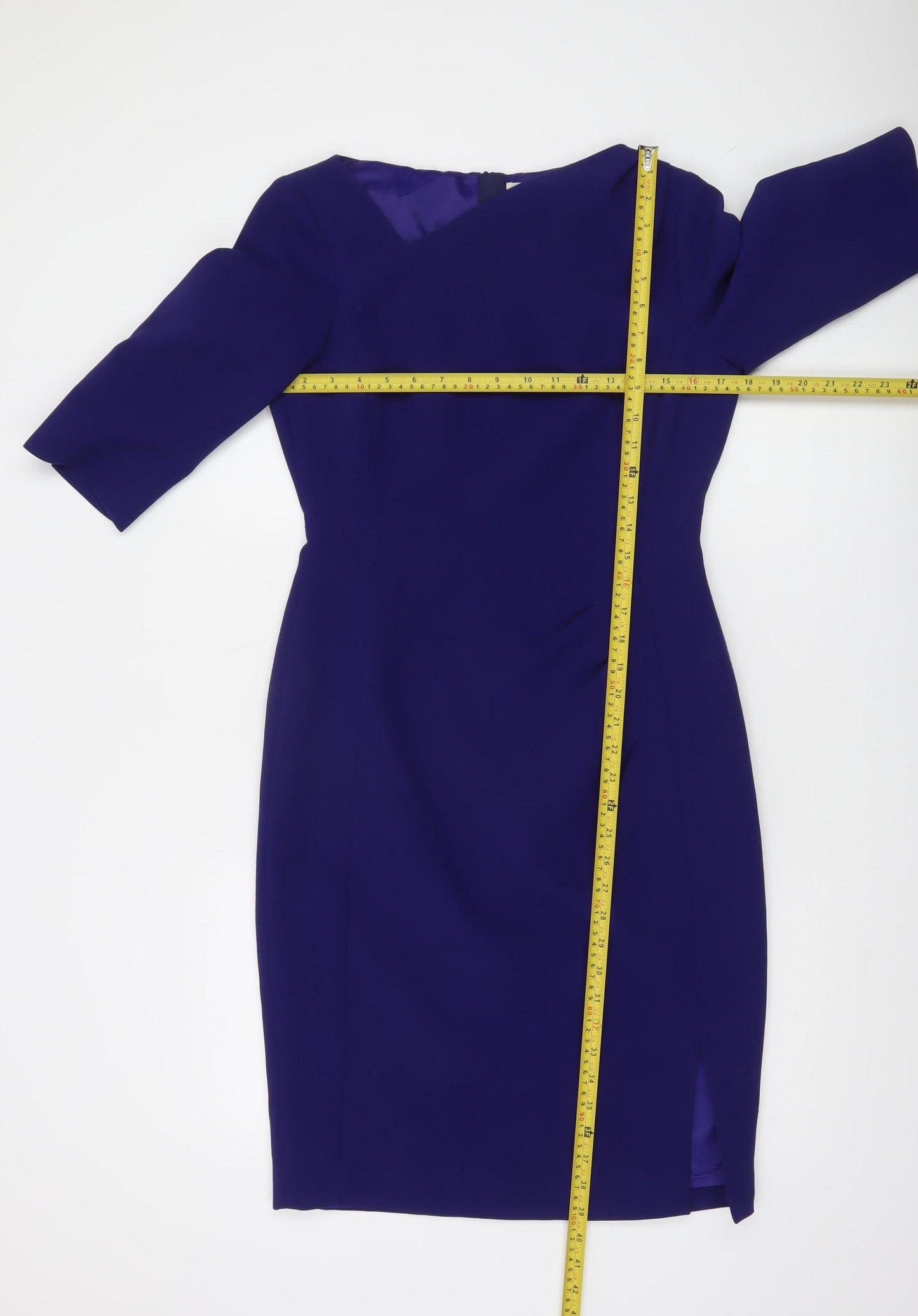 L.K. Bennett Women’s Blue Knee Length Sheath Dress UK 10