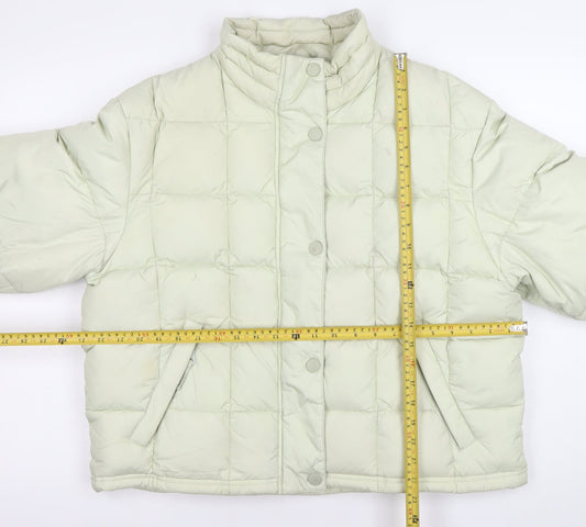 C&A Women Ivory Puffer Jacket Size 18-20 Quilted Winter Coat