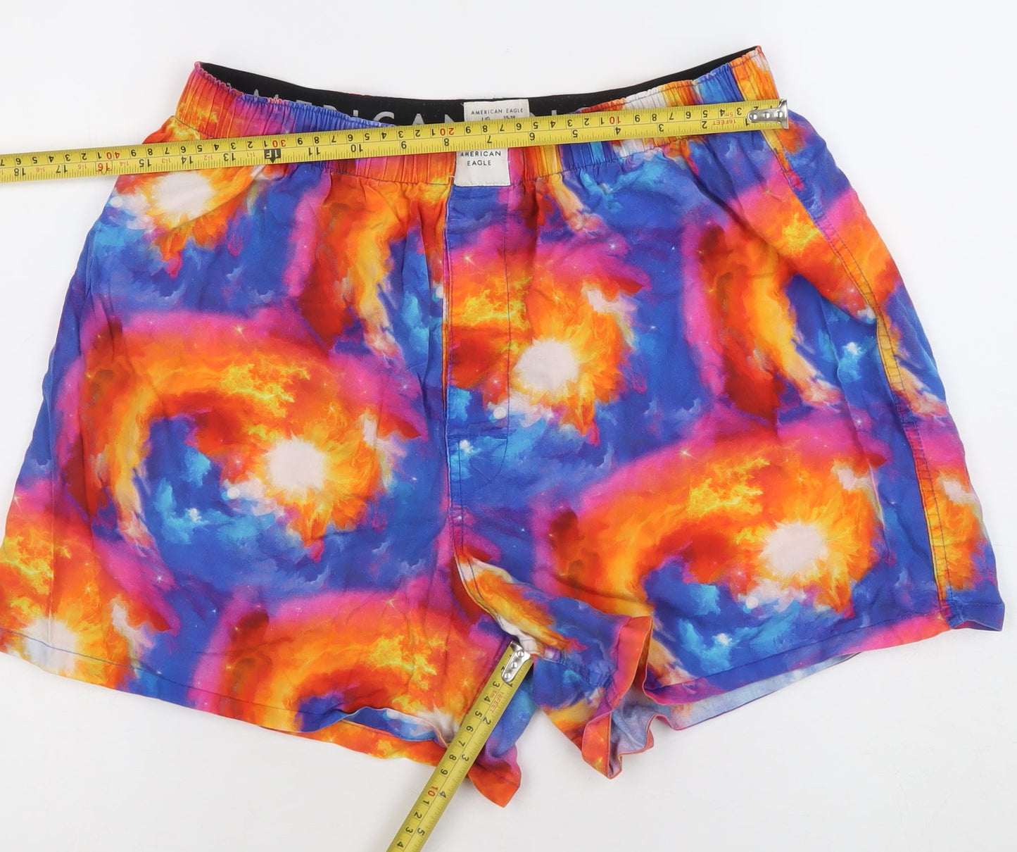 American Eagle Men’s Multicoloured Cotton Summer Shorts L 36in