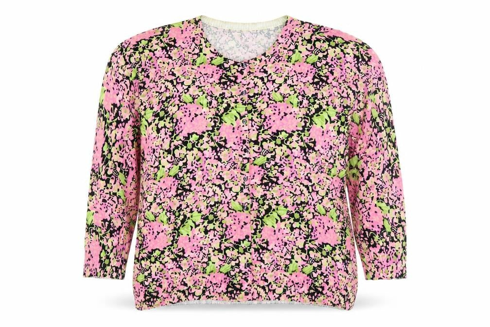 Contemporary Apt. 9 Edge Women's Multicoloured Floral Knit Cardigan XL