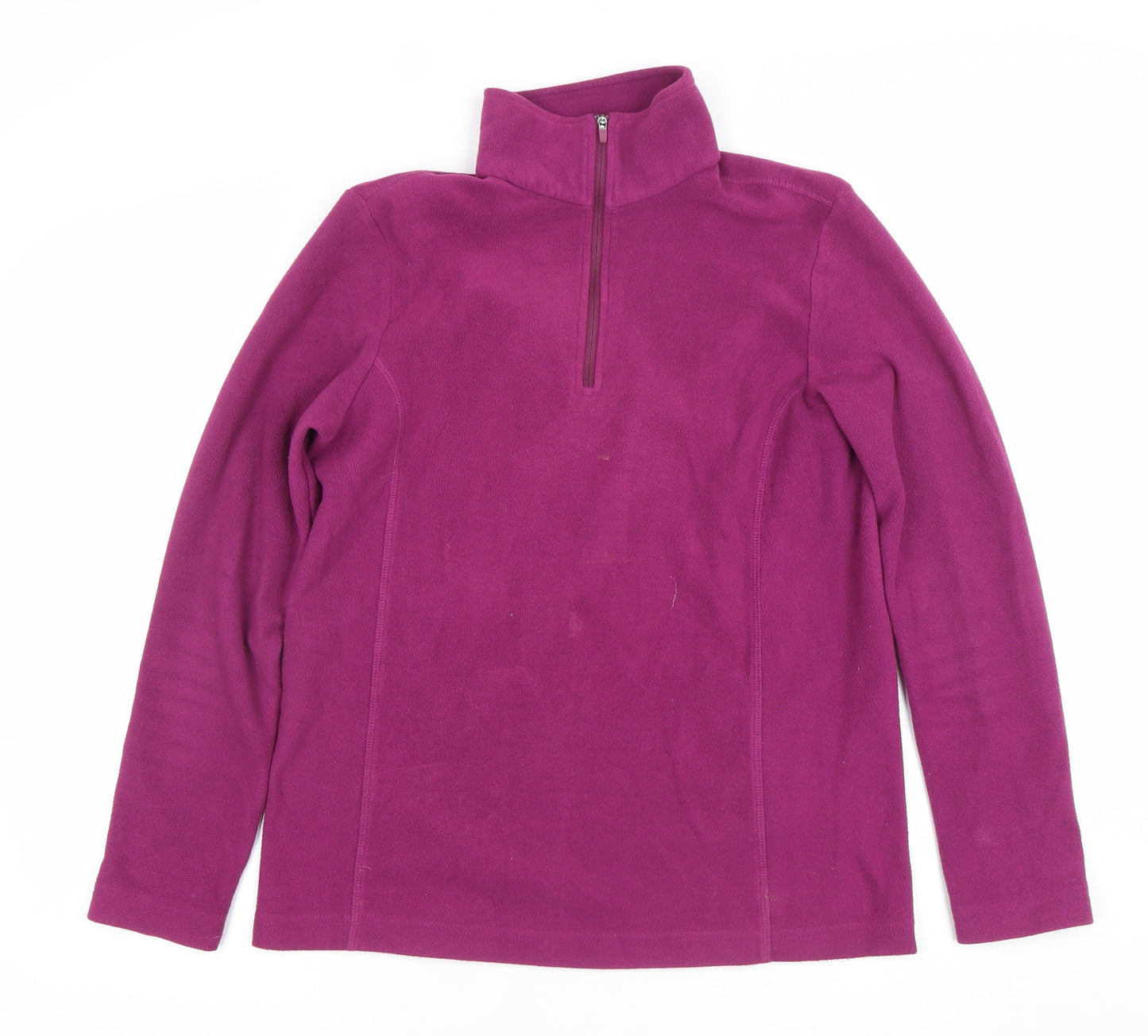Lands' End Women's Purple Fleece Pullover Sweatshirt Size S
