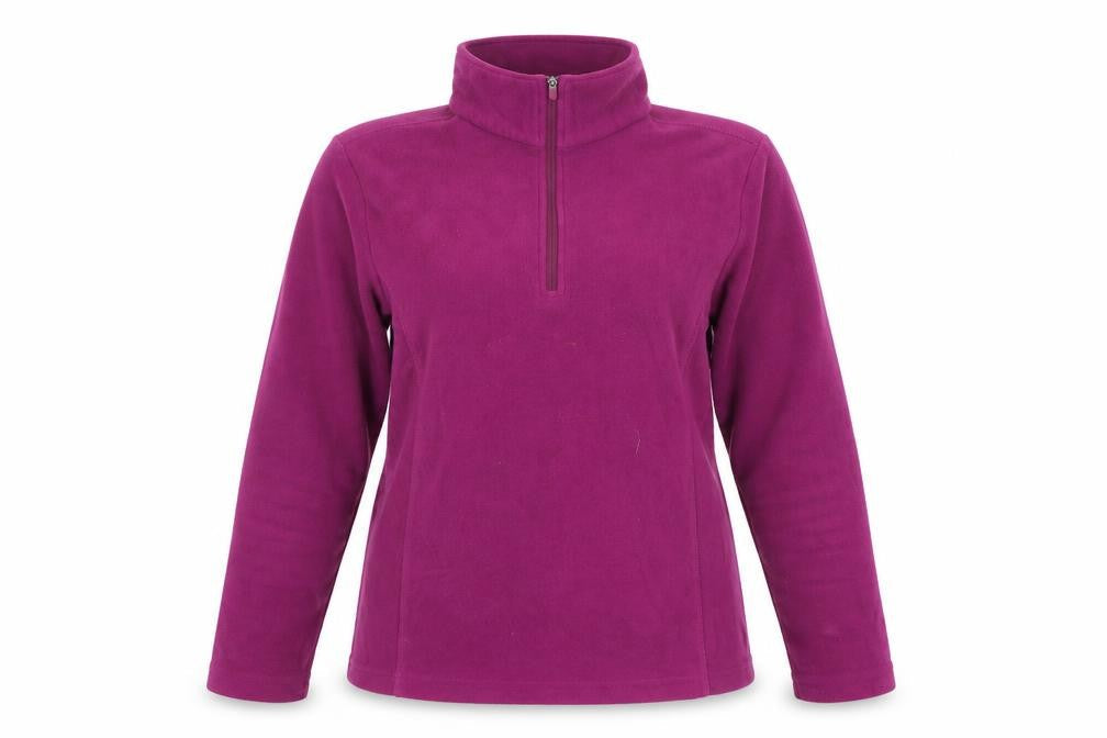 Womens UK S Regular Lands' End Purple Pullover Sweatshirt