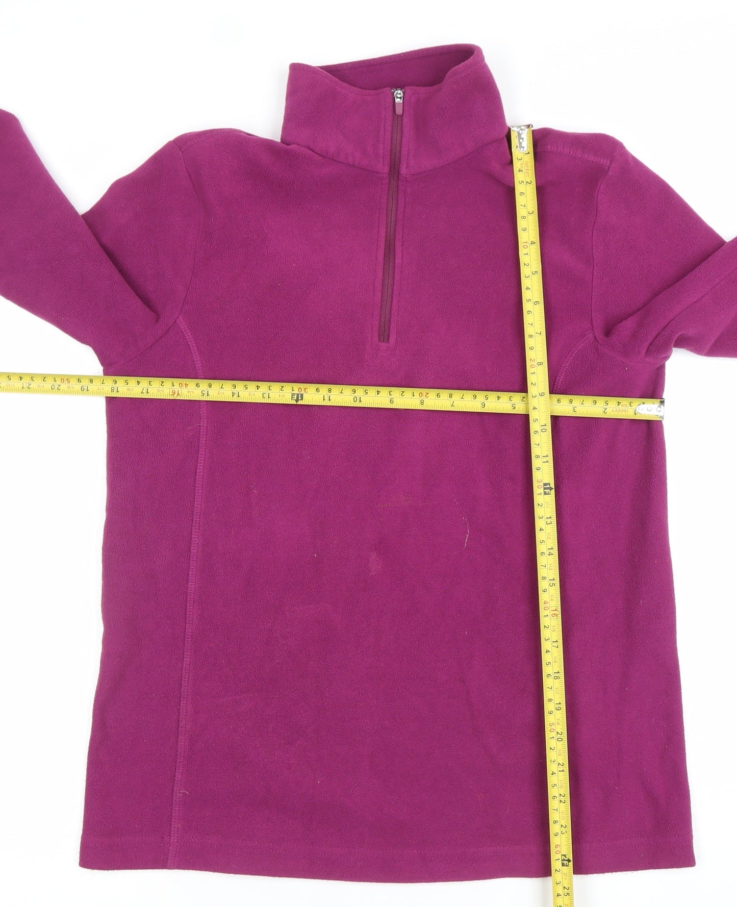 Lands' End Women's Purple Fleece Pullover Sweatshirt Size S