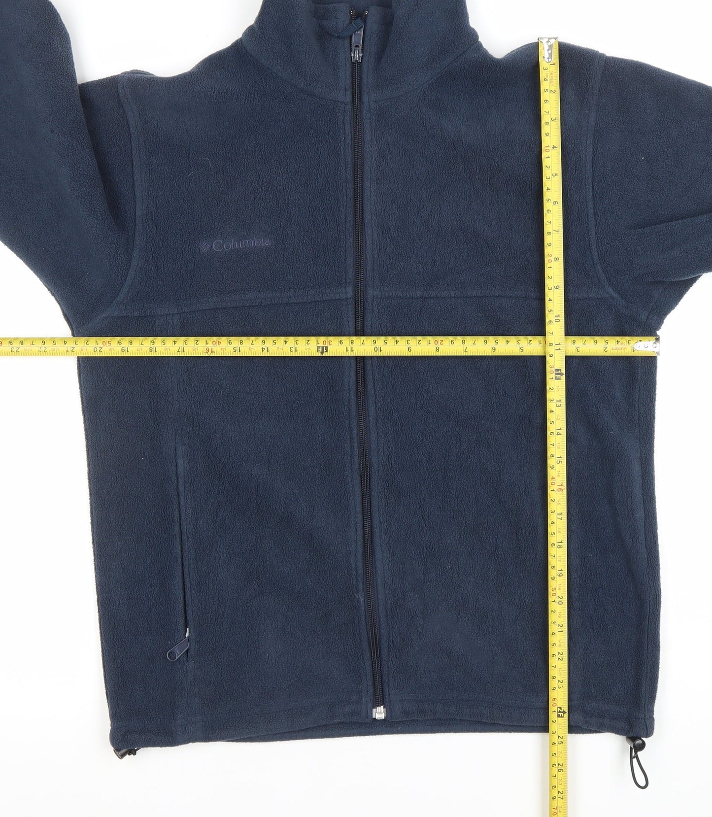 Columbia Men's Blue Fleece Full Zip Jacket Size S Regular Fit