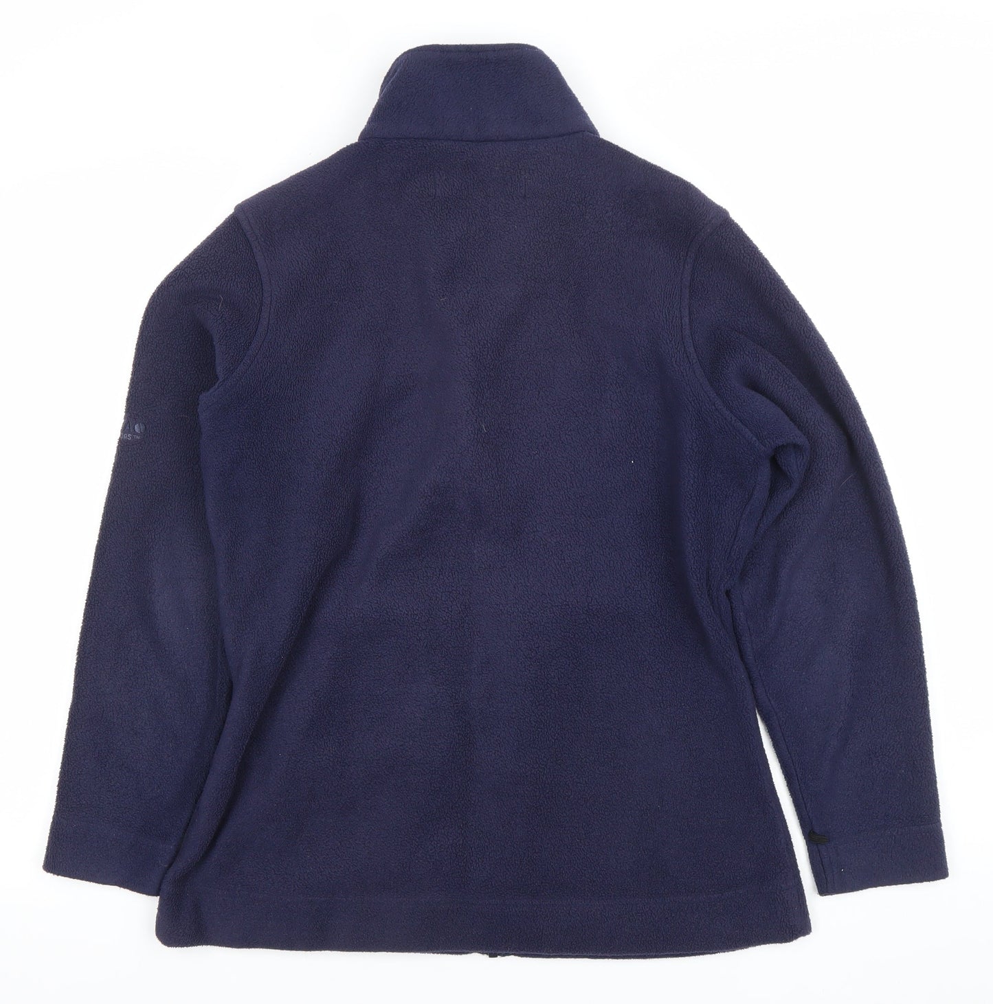 Regatta Womens Blue Fleece Full Zip Jacket UK 10 Mid-Length Outdoor