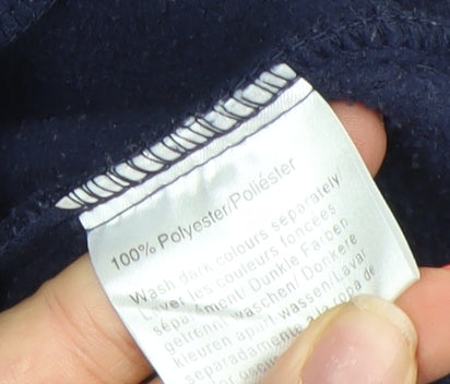 Regatta Womens Blue Fleece Full Zip Jacket UK 10 Mid-Length Outdoor