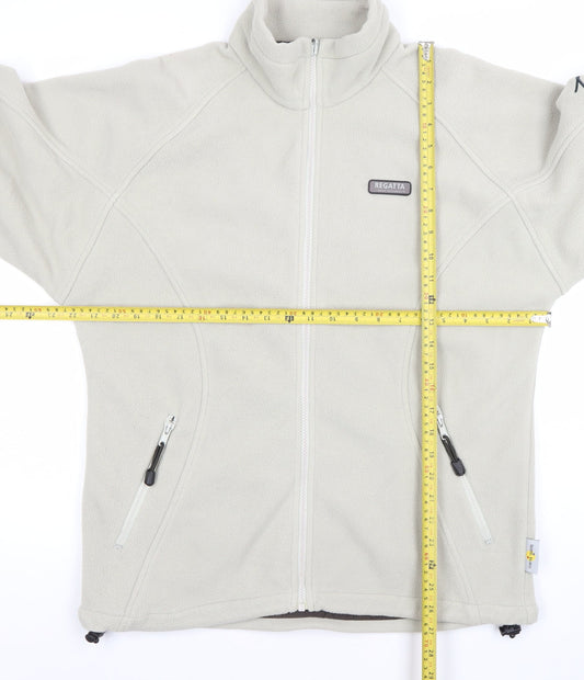 Regatta Womens Beige Fleece Full Zip Jacket UK 10