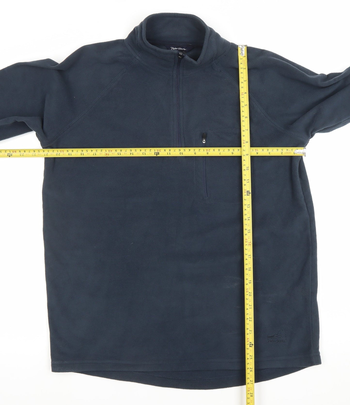 Peter Storm Men’s Blue Fleece Sweatshirt M 1/4 Zip Pullover Outdoor