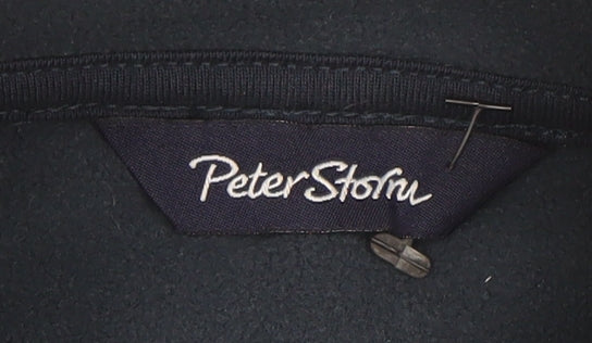 Peter Storm Men’s Blue Fleece Sweatshirt M 1/4 Zip Pullover Outdoor