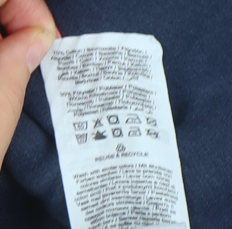 Jack & Jones Men’s Blue Full Zip Hoodie 3XL Logo Fleece